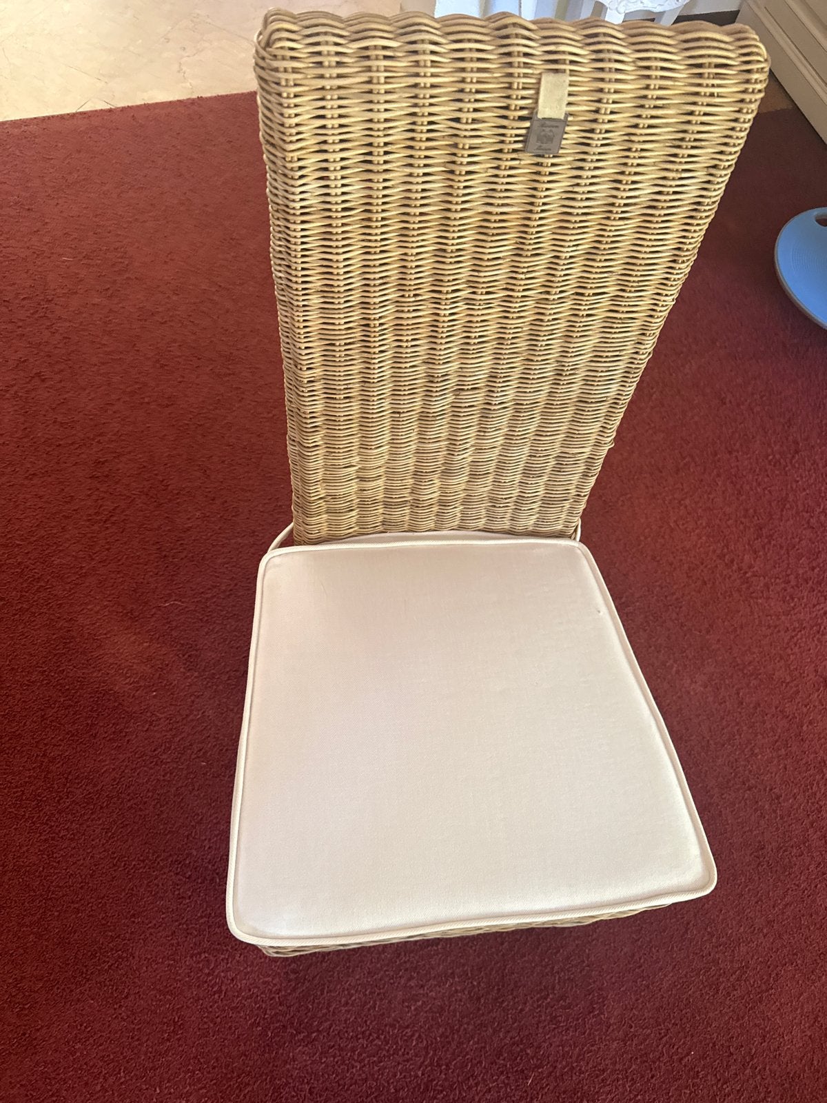 4 Riviera Maison eetkamerstoelen rotan, Ophalen, Gebruikt, Bruin, Riet of Rotan