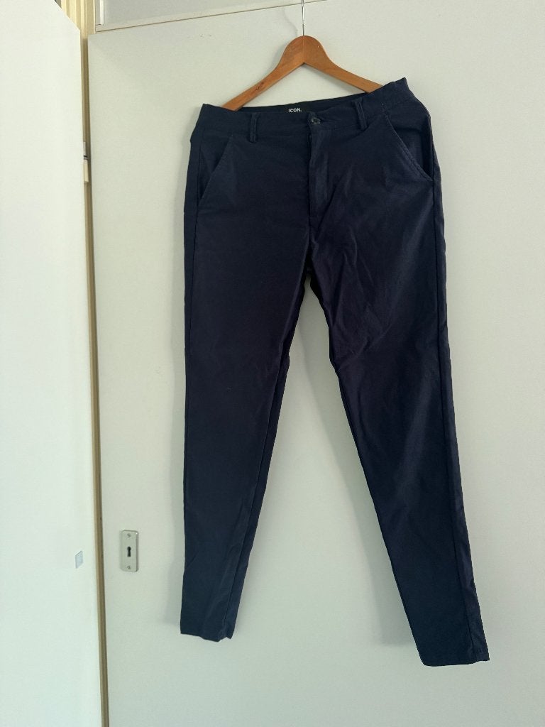 broek, Ophalen, Blauw, Icon Amsterdam, Zo goed als nieuw