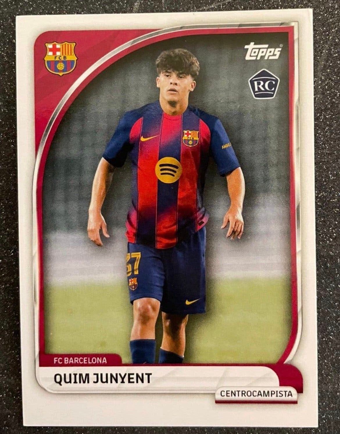 Topps FC BARCELONA 2025    RC    JUNYENT, Verzenden, Zo goed als nieuw, Plaatje