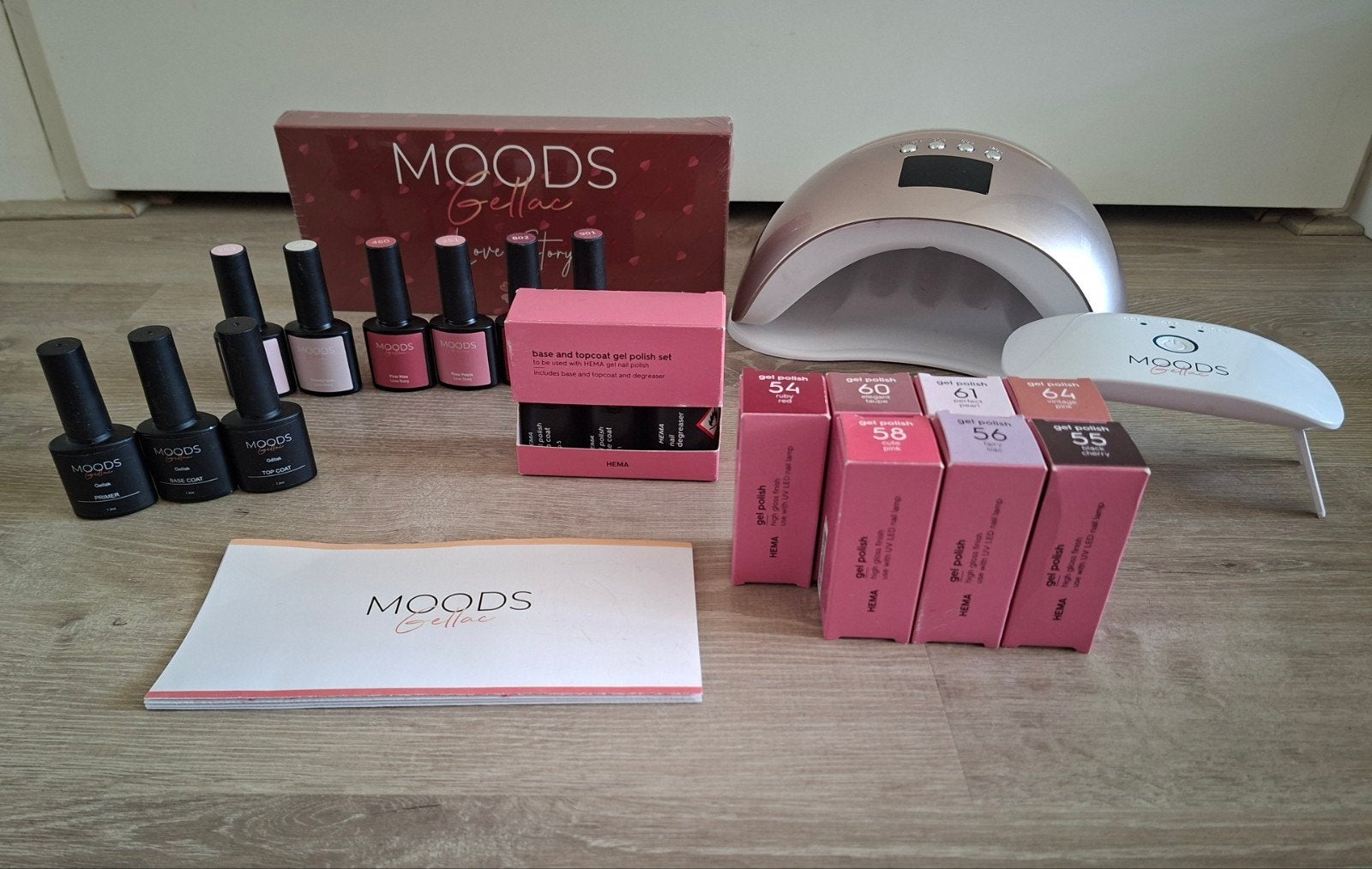 Complete Gel Nagellak Set met UV/LED Lampen, Ophalen of Verzenden, Zo goed als nieuw, Overige typen