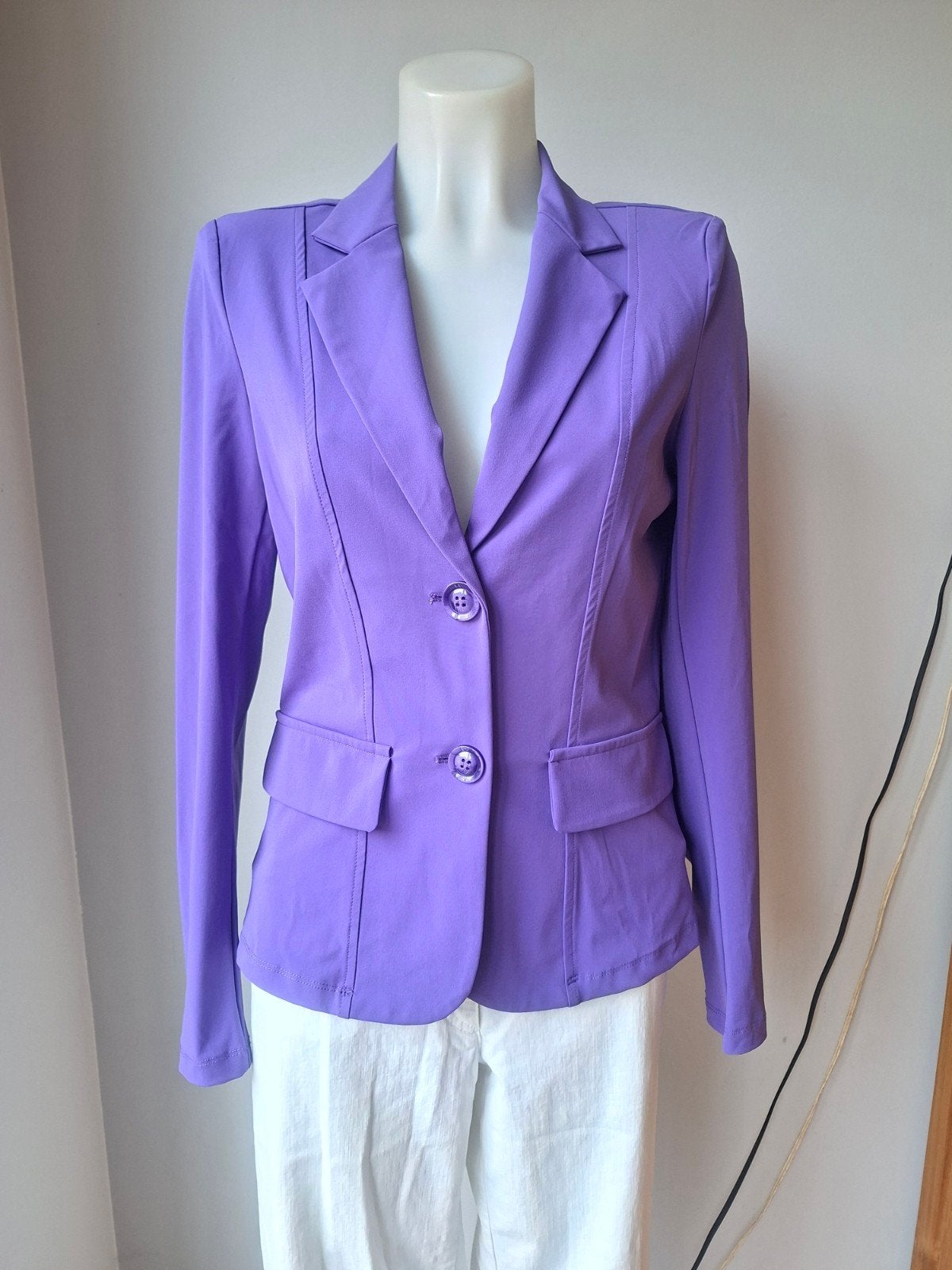 Mi piaca blazer jasje van travelstof, nieuw, maat S, Kleding | Dames, Mi Piace, Paars, Nieuw, Ophalen of Verzenden