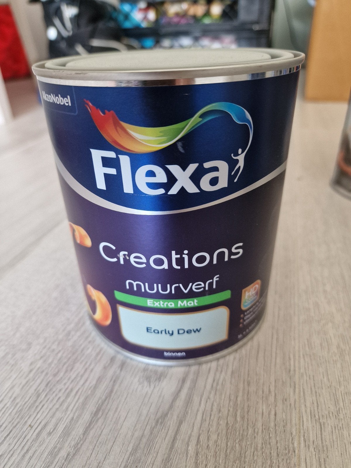 Nieuw blik Flexa Creations Early Dew muurverf extra mat, Ophalen, Nieuw