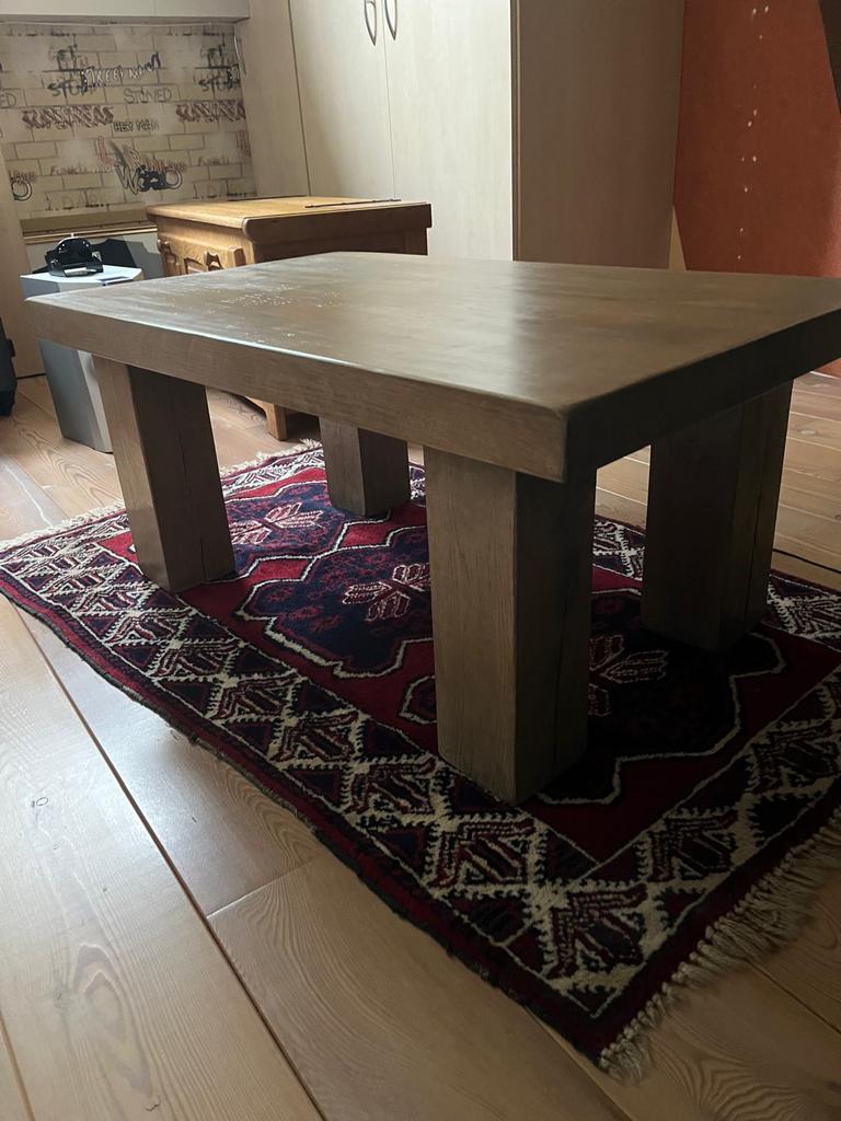 Eiken Salon Tafel, Huis en Inrichting, Ophalen, 50 tot 100 cm, Eikenhout, 50 tot 100 cm