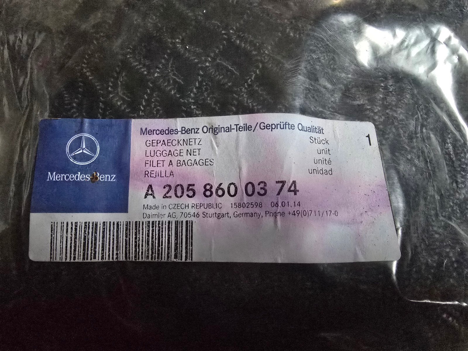 Bagagenet voor de kofferbak Mercedes NIEUW, Ophalen of Verzenden