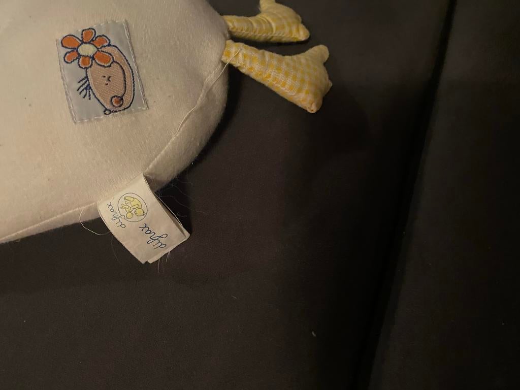 Schattige witte gans knuffel van difrax, Gebruikt, Overige merken, Overige typen, Ophalen of Verzenden