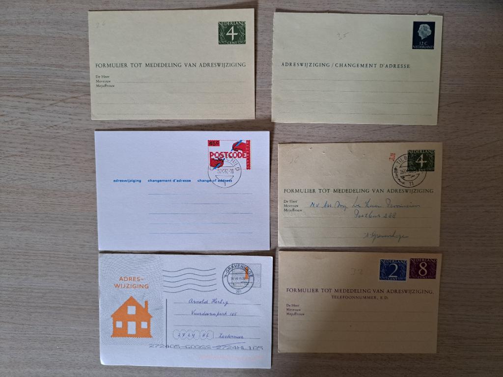 Nederland adreswijzigingen, Ophalen of Verzenden, 1940 tot 1960, Gelopen, Gelderland