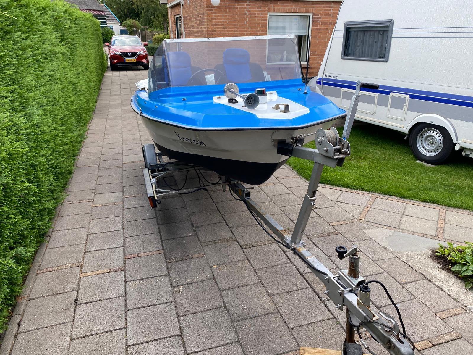 Speedboot met 8 pk yamaha, Watersport en Boten, Ophalen, Gebruikt, 4 m, 20 cm