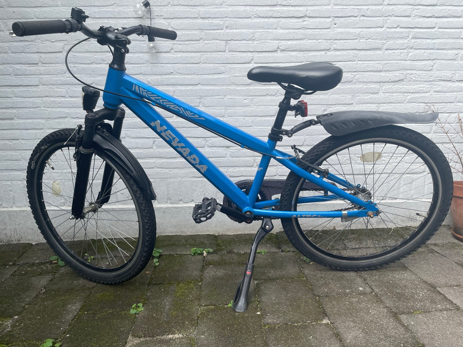 Kinderfiets - Altec Nevada - 24 inch - Blauw, Ophalen, Gebruikt, Terugtraprem, 20 inch of meer
