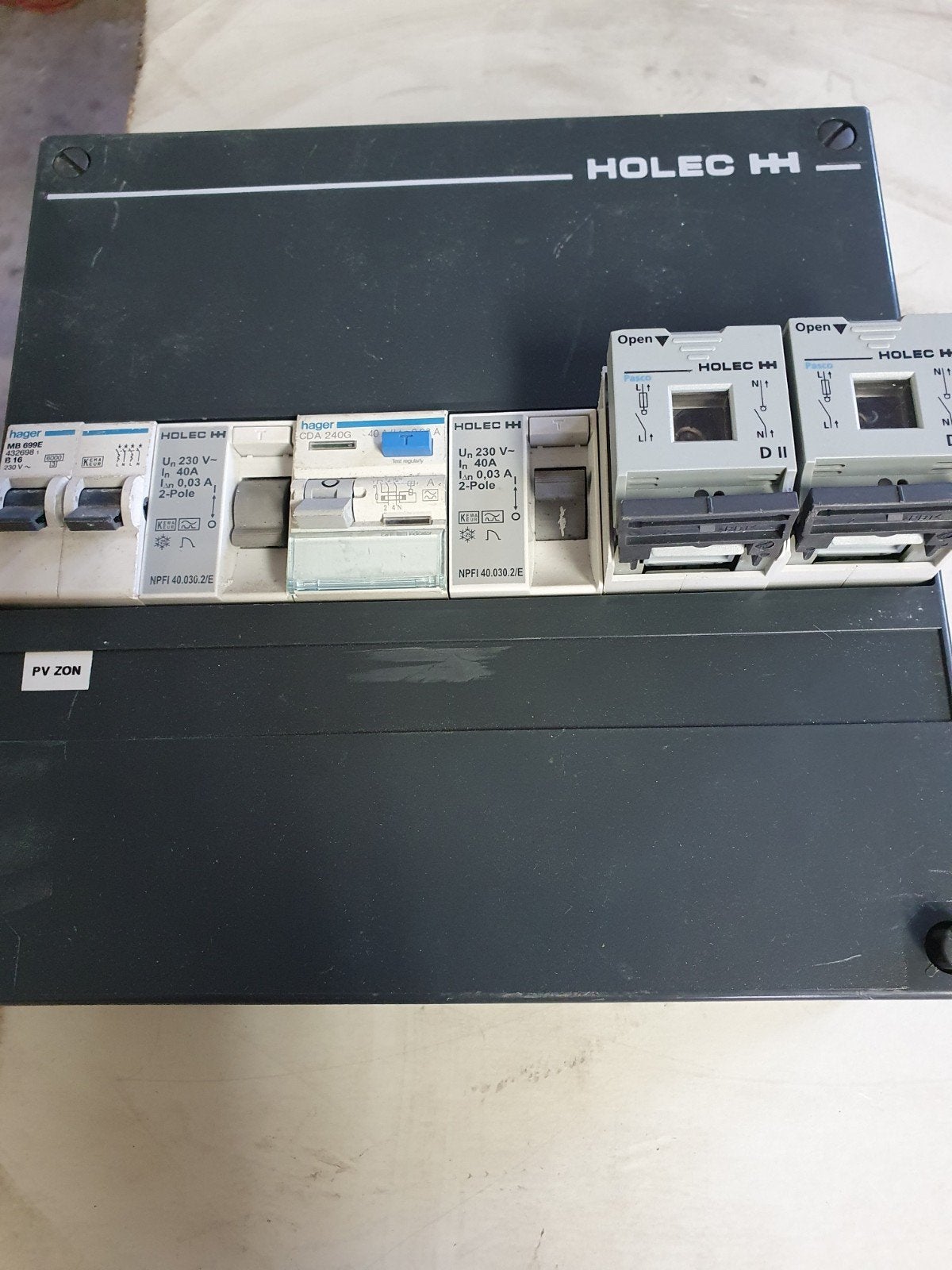 Holec HH Meterkast - Groepenkast met Hager componenten, Verzenden, Gebruikt, Overige merken, Groepenkast