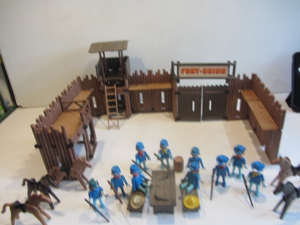 Playmobil Vintage Western Fort Union – 3420  niet compleet, Ophalen of Verzenden, Gebruikt