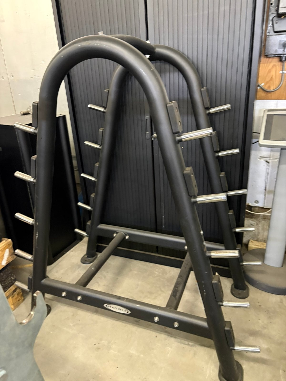 Matrix stangen rek voor 10 x stang, Ophalen, Gebruikt, Matrix, Halterstangen