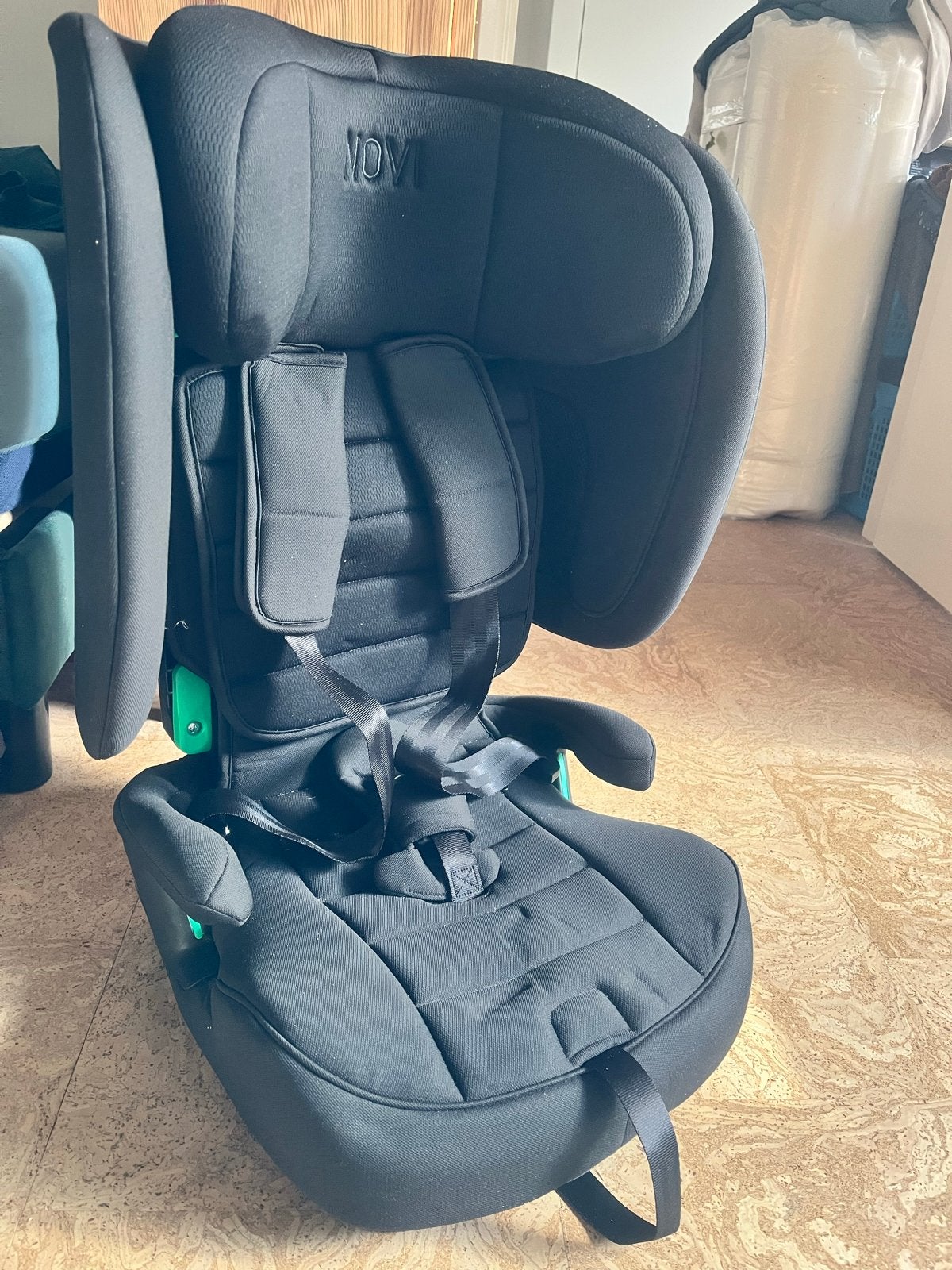 Zgan: Novi Baby Morris I-Size Autostoel Zwart + Draagtas, Kinderen en Baby's, Autostoeltjes, Autogordel, 0 t/m 18 kg, Zijbescherming