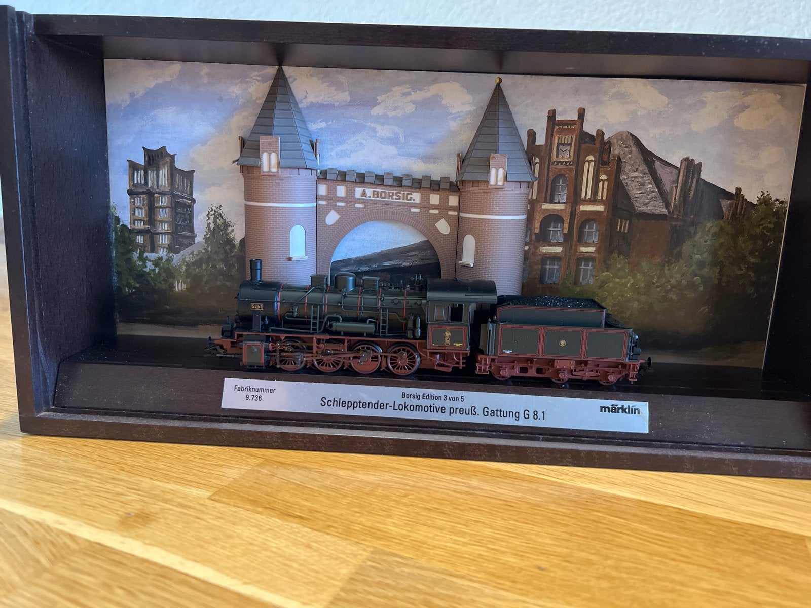 Märklin Borsig Edition 3 van 5 Stoomlocomotief G 8.1, Ophalen, Wisselstroom, Locomotief, Zo goed als nieuw