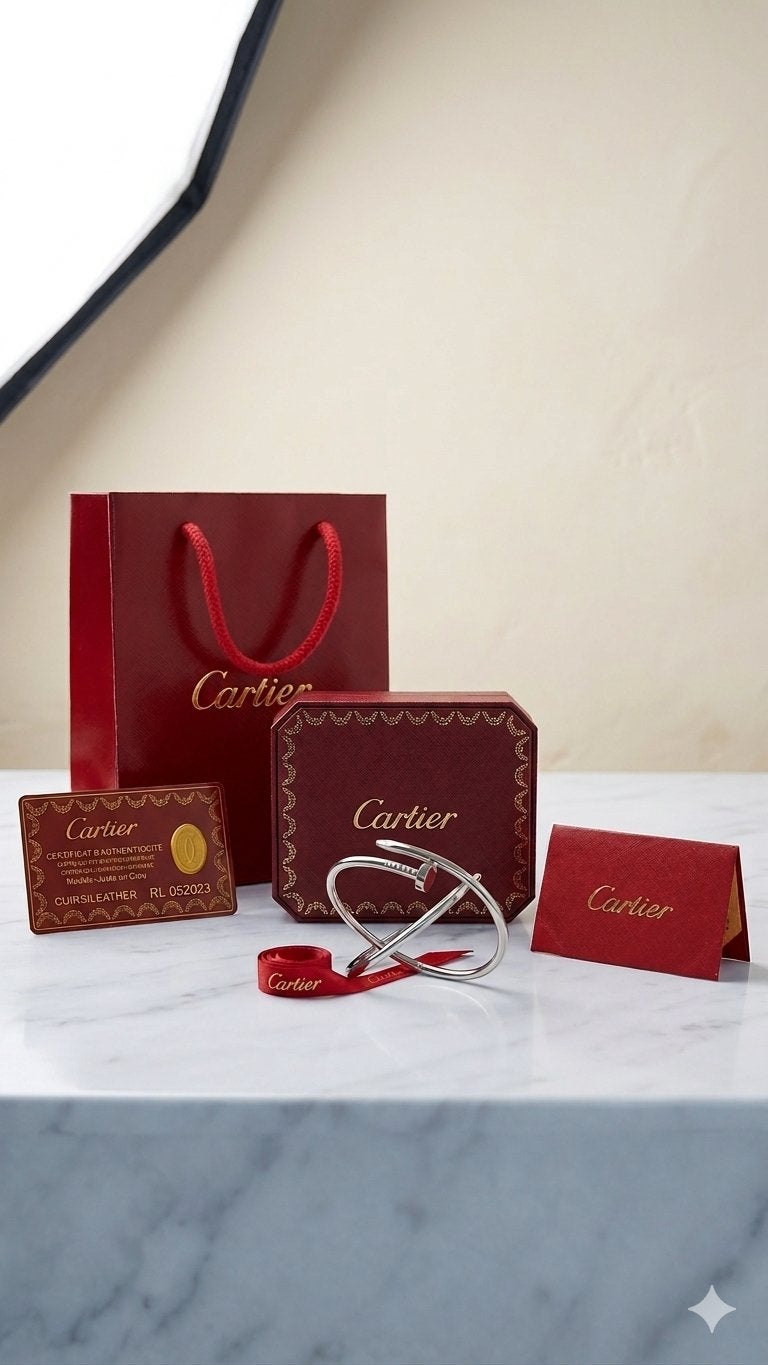 Cartier Juste un Clou armband met diamanten, Ophalen of Verzenden, Zo goed als nieuw, Met edelsteen, Zilver