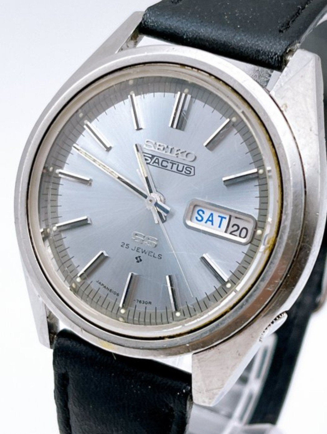 Vintage Seiko 5 Actus SS 25 Jewels automatisch horloge, Seiko, Staal, Polshorloge, Ophalen of Verzenden