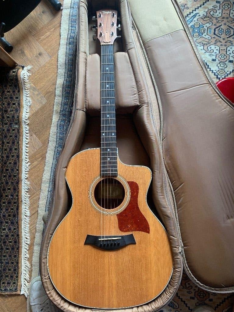 Taylor 214ce (2011) semi -akoestische gitaar met cutaway, Ophalen, Zo goed als nieuw, Western- of Steelstringgitaar