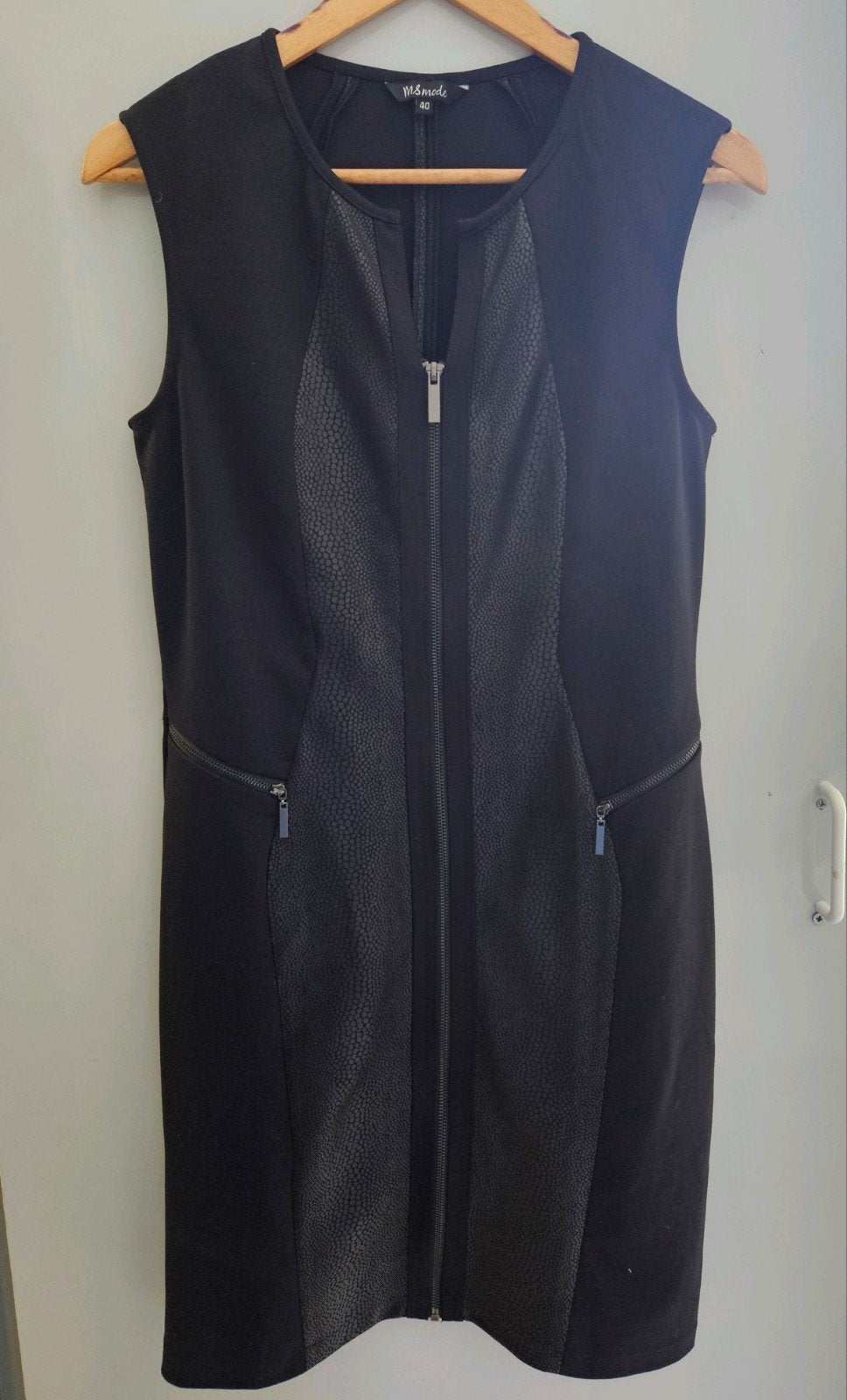 Zwarte avondkleding met rits, maat 40, MS mode, MS Mode, Ophalen of Verzenden, Zo goed als nieuw