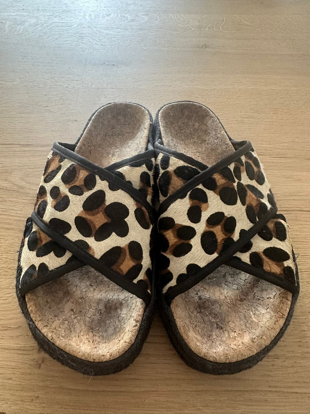 Scotch & Soda Maison Scotch Animal Print slippers panter 39, Overige kleuren, Verzenden, Sandalen of Muiltjes, Gedragen