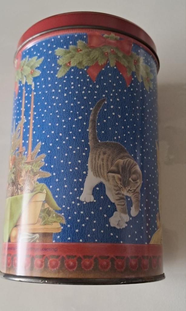Francien katten kerstblik  1994, Verzamelen, Blikken, Ophalen of Verzenden, Overige