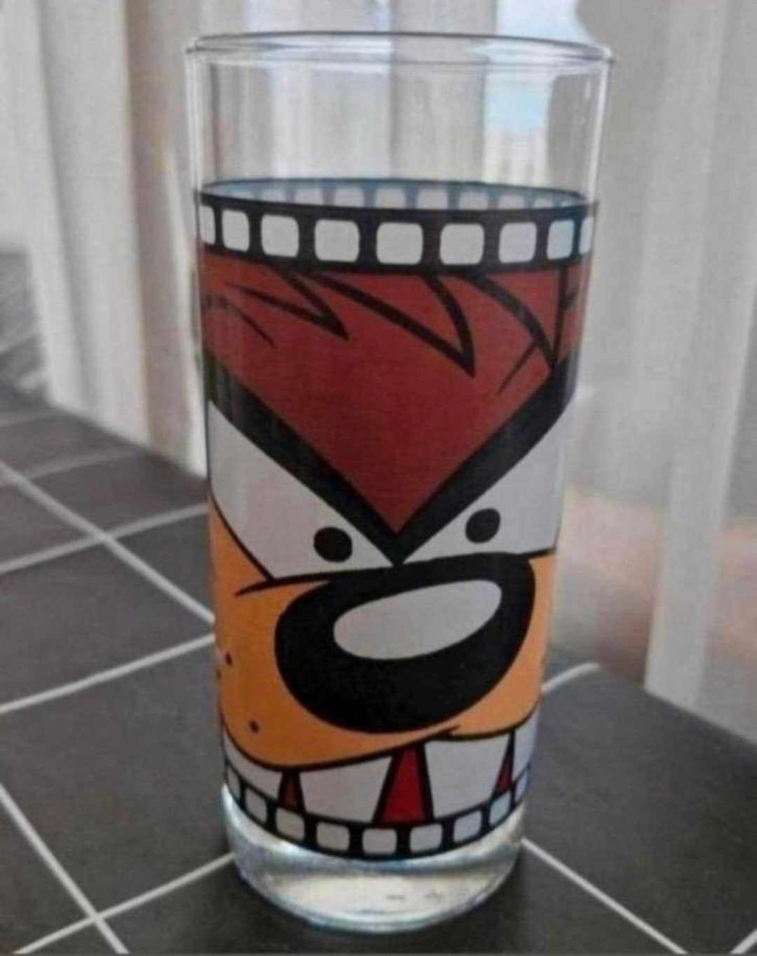 Glas Taz Mania Filmstrip 1997, Verzamelen, Ophalen of Verzenden, Zo goed als nieuw, Frisdrankglas