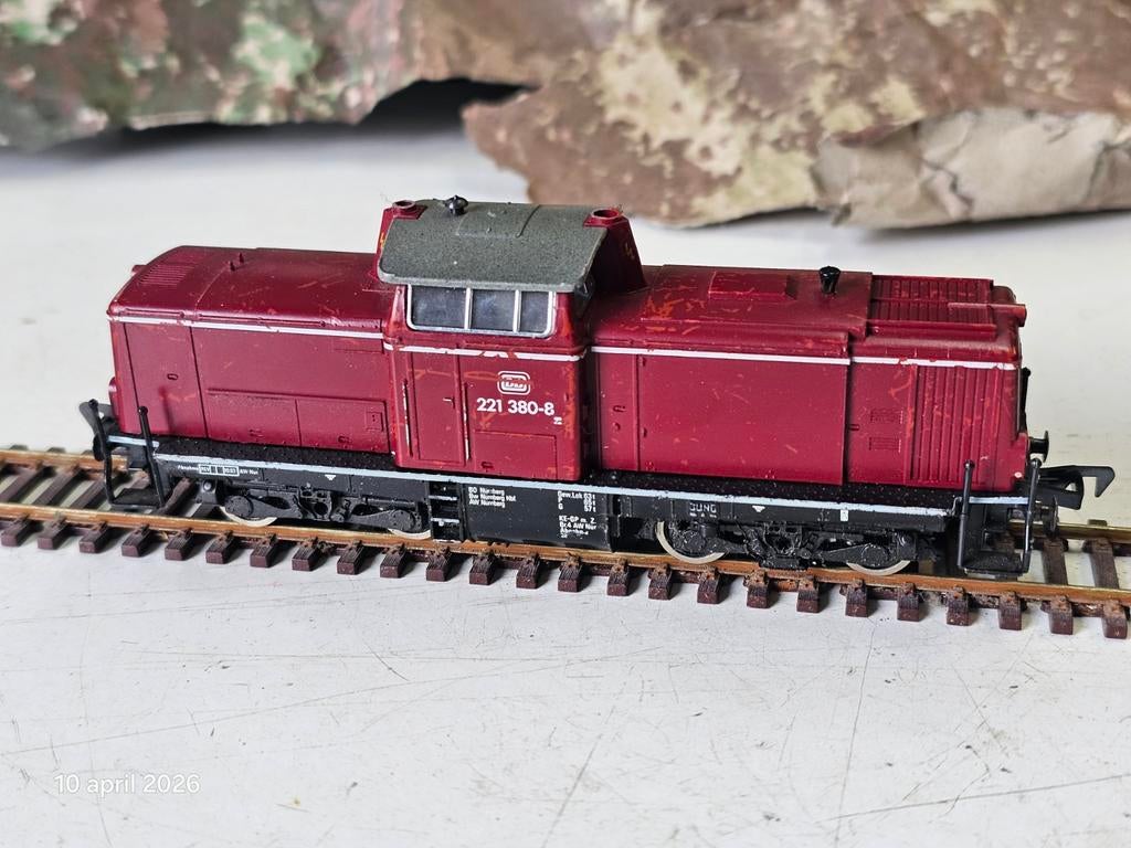 Modeltrein Ho fleischmann V-221 lokomotief, Ophalen of Verzenden, Gelijkstroom, Fleischmann