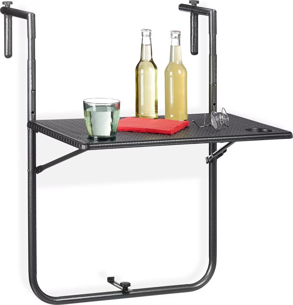 Balkontafel Inklapbaar Zwart, Ophalen, Nieuw, Babijhandel@gmail.com, Babij