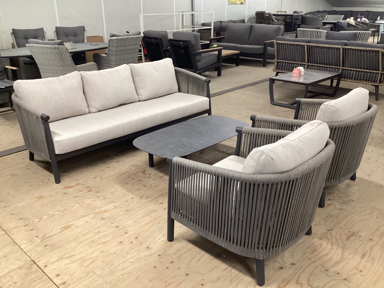 Loungeset tuinset loungebank lougestoel, Tuin en Terras, Tuinsets en Loungesets, Ophalen, Nieuw, Aluminium