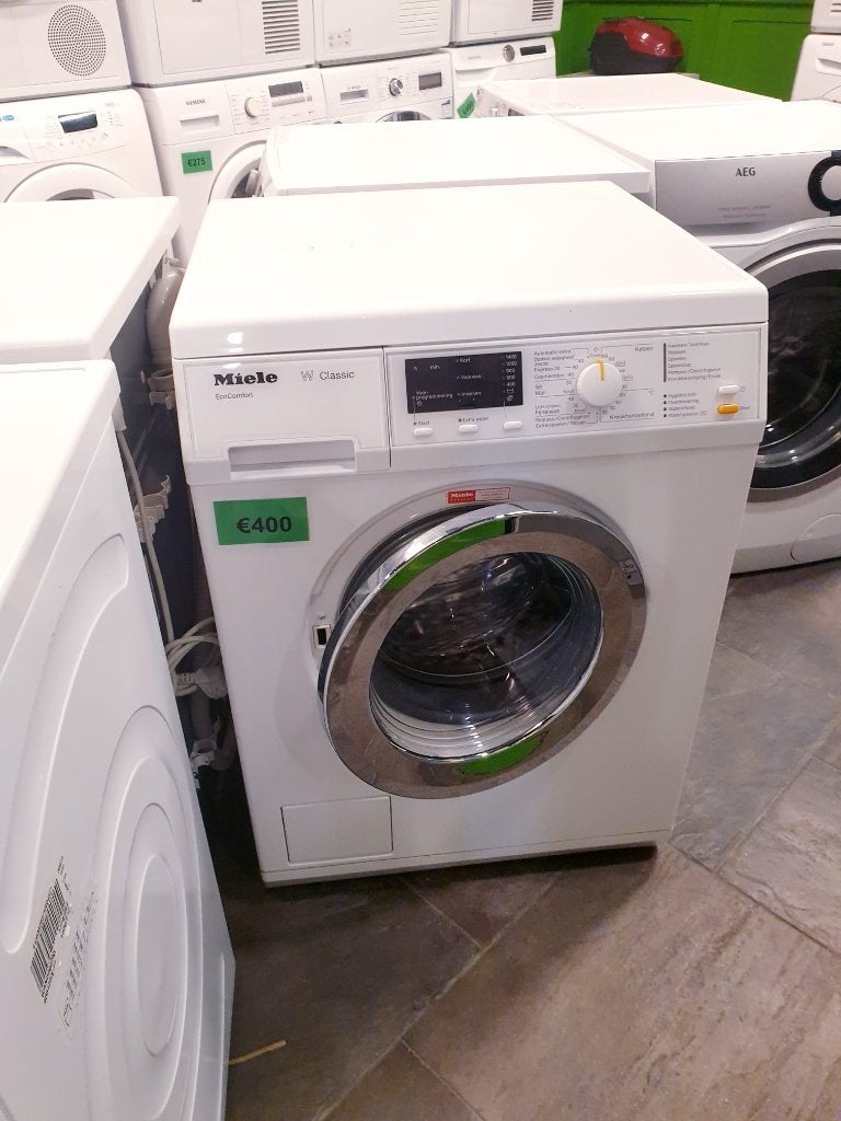 miele wasmachine a+++ inc 6 mnd garantie, Witgoed en Apparatuur, Wasmachines, Ophalen, Zo goed als nieuw, Voorlader, 85 tot 90 cm