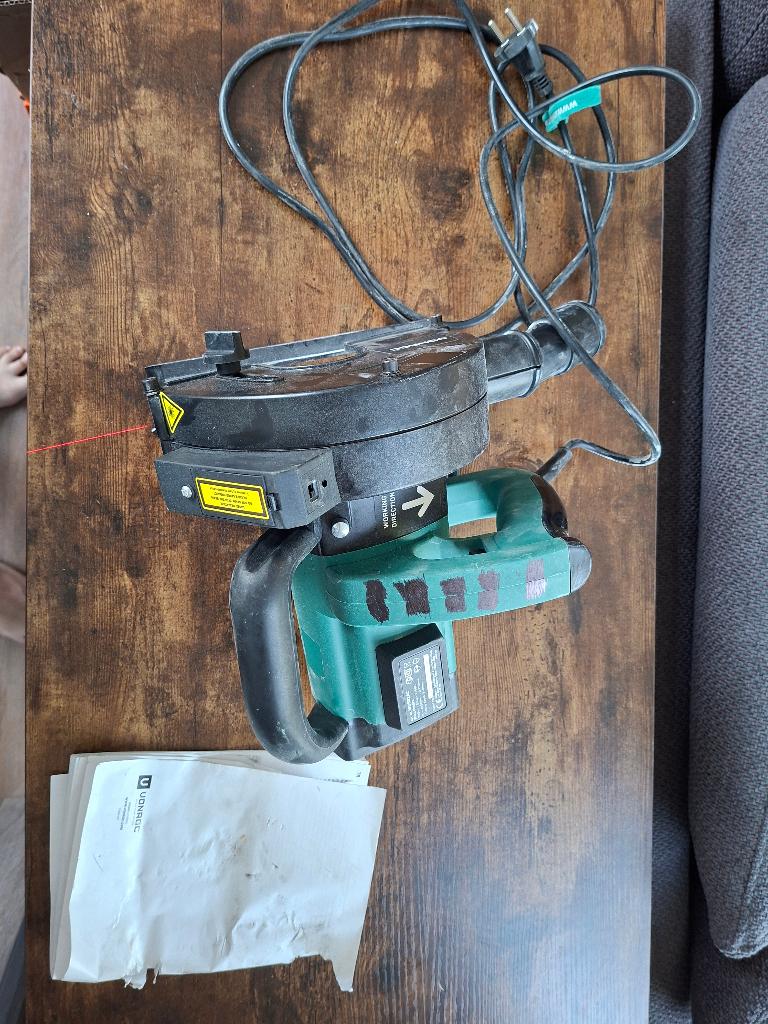 VONROC Muurfrees WC502AC met laser, Doe-het-zelf en Verbouw, Gereedschap | Freesmachines, Gebruikt, Elektrisch, Muurfrees, Ophalen