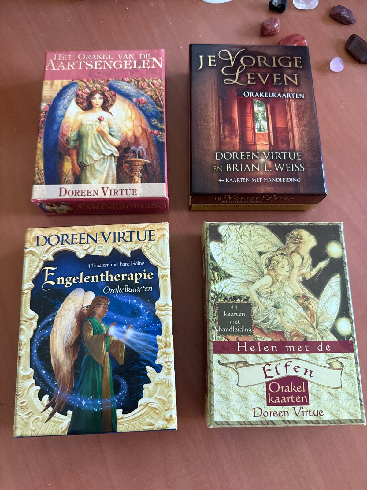 Doreen Virtue Orakelkaarten Collectie - 4 Sets, Ophalen of Verzenden, Zo goed als nieuw, Spiritualiteit algemeen, Overige typen