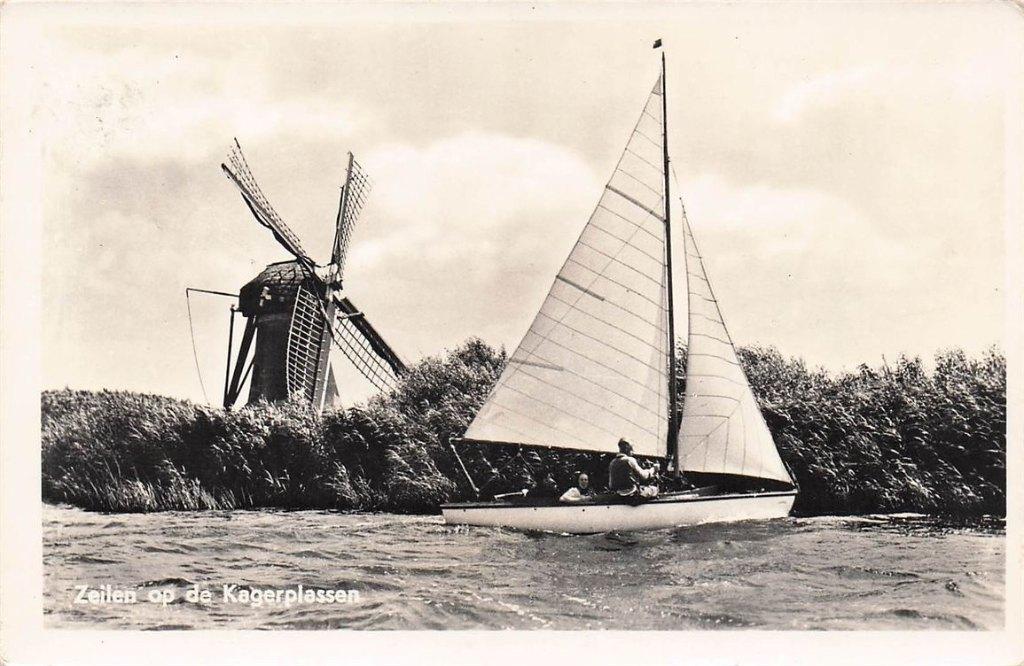 703-362-007 Zeilen Op De Kagerplassen Groeten Uit Kaag, Verzenden, Voor 1920, Zuid-Holland