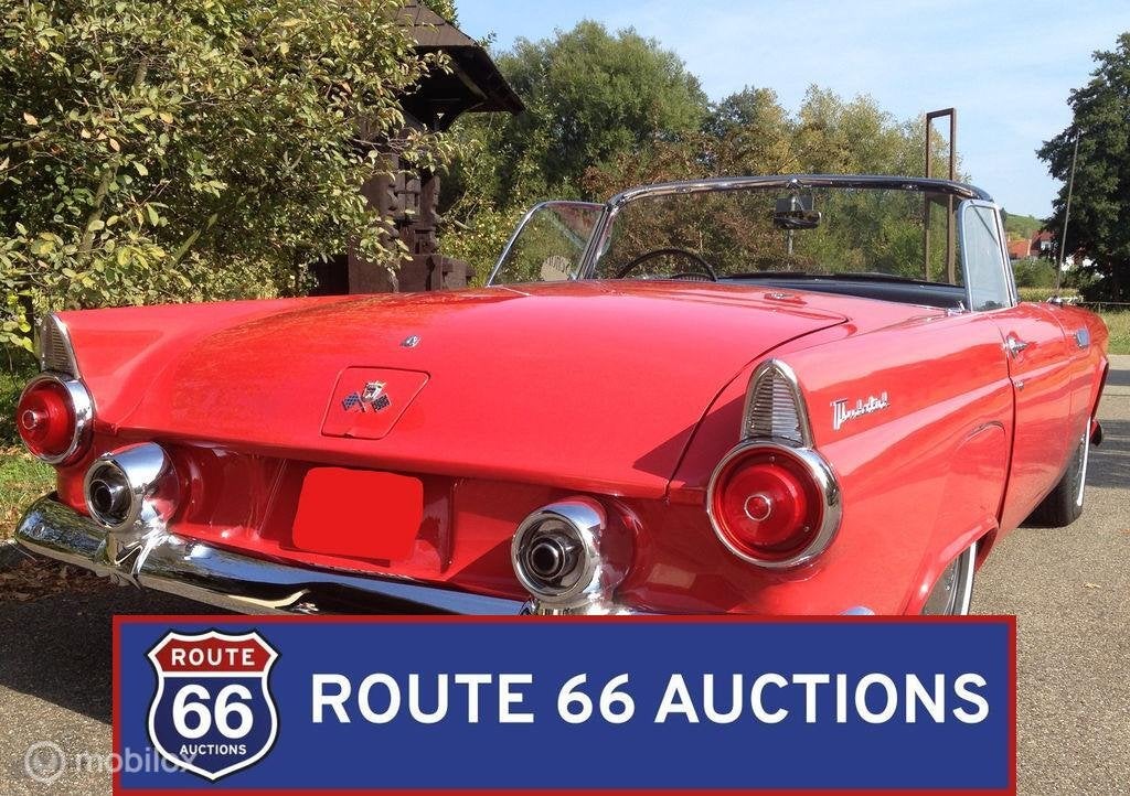 Ford Thunderbird | 1955 | Route 66 Auctions, Overige carrosserieën, Zwart, Bedrijf, Handgeschakeld