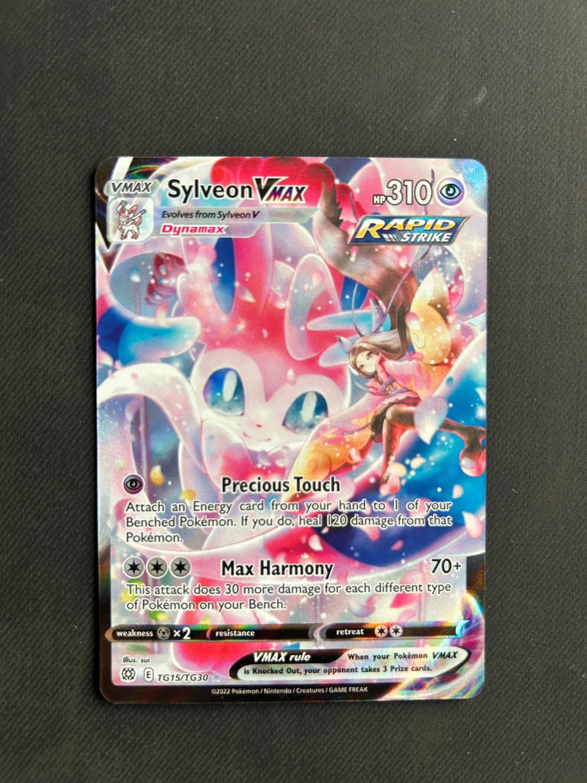 Sylveon VMAX (1), Ophalen of Verzenden, Nieuw, Losse kaart, Foil