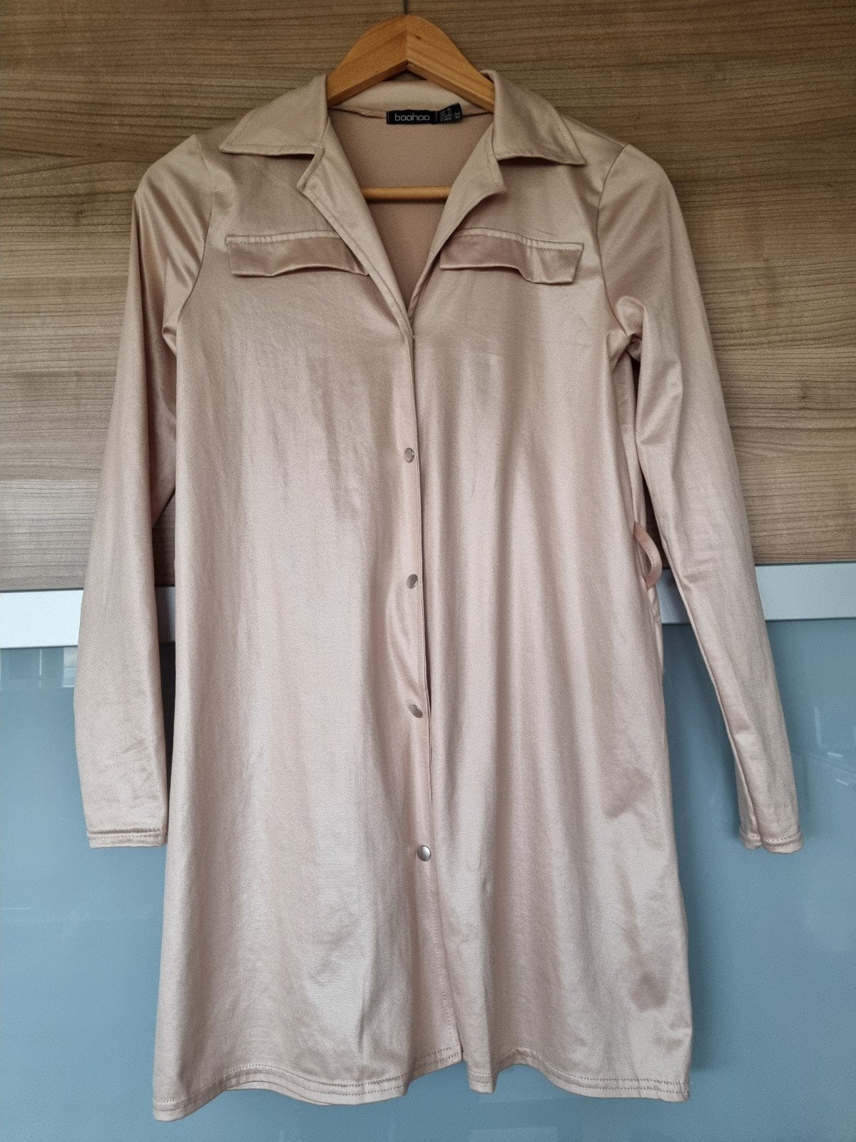 Boohoo doorknoop jurk maat XS, Boohoo, Ophalen of Verzenden, Zo goed als nieuw, Maat 34 (XS) of kleiner