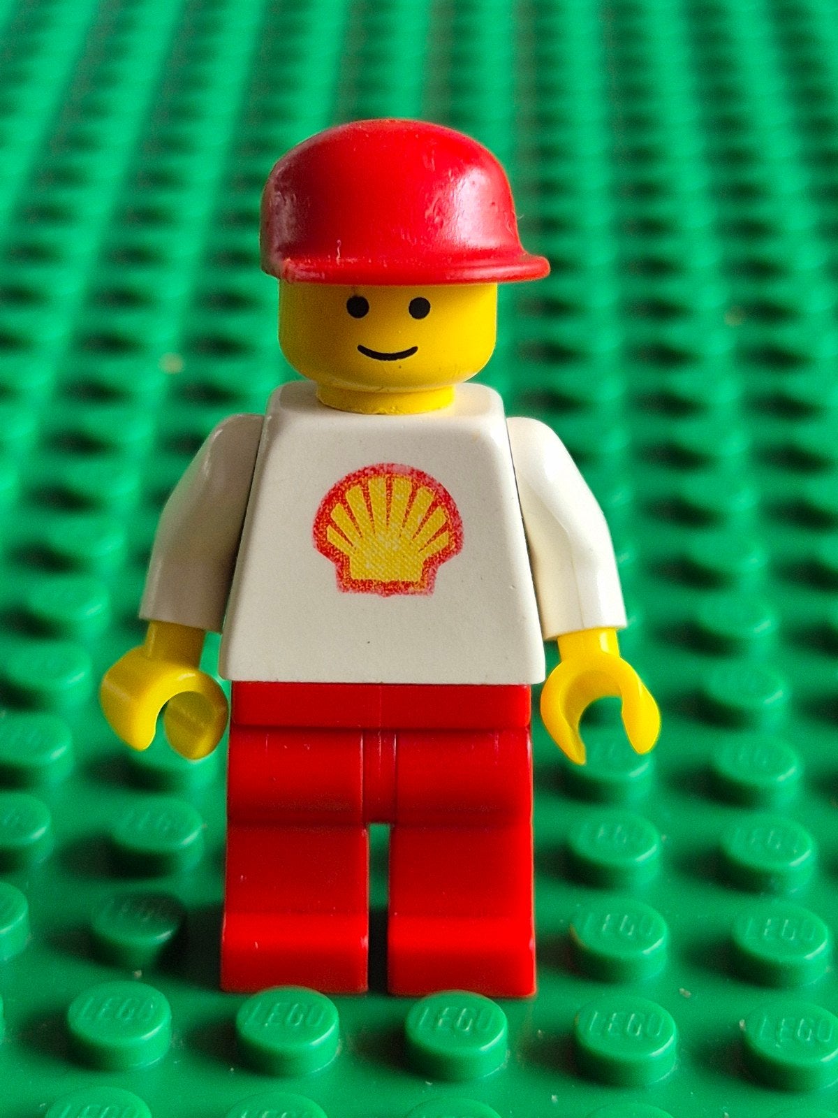 Vintage LEGO Minifiguur Shell Olie Medewerker, Gebruikt, Overige thema's, Lego, Ophalen of Verzenden