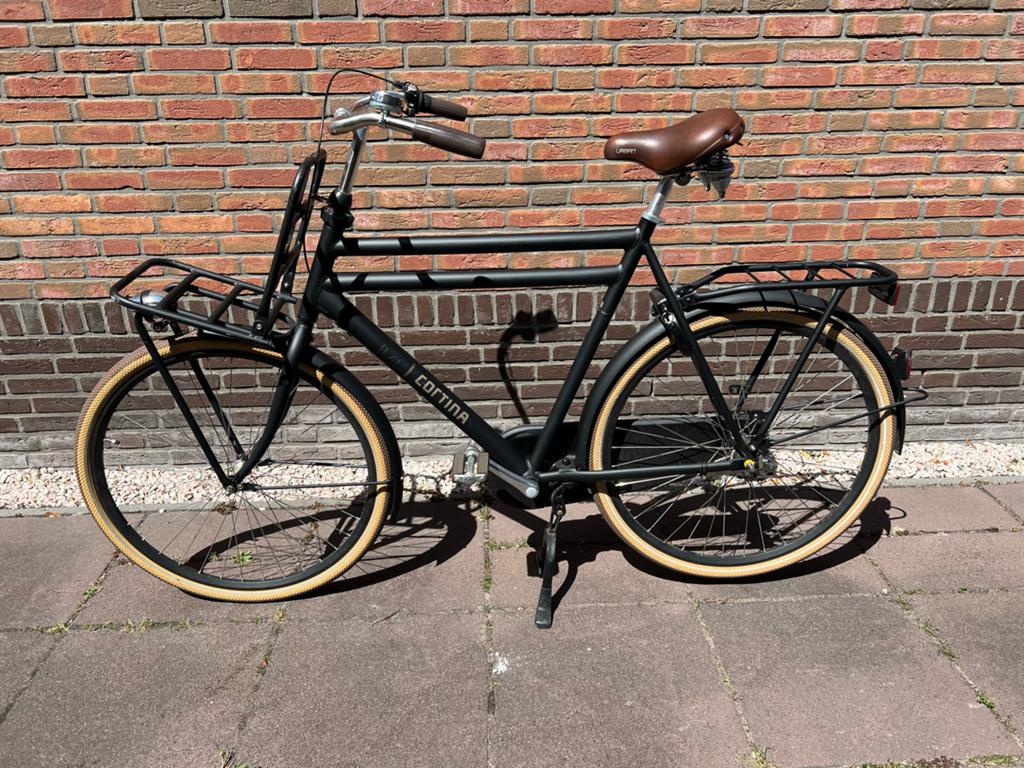 Cortina U4 3v transportfiets 28 inch 65 cm - zgan, Terugtraprem, Versnellingen, Zo goed als nieuw, 65 cm of meer