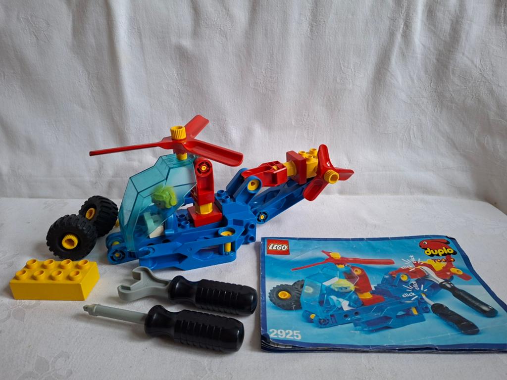 Technisch Duplo Toolo set 2925 Helikopter met boekje, Gebruikt, Ophalen of Verzenden, Duplo, Complete set