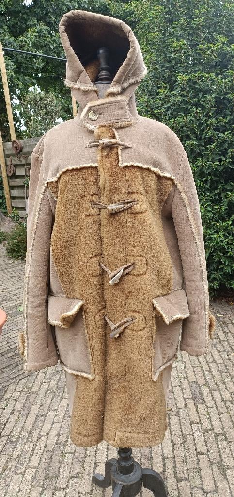 J.C. RAGS jas imitatie bont/suède Houtje touwtje Capuchon L, Kleding | Heren, Maat 52/54 (L), Overige kleuren, Ophalen of Verzenden