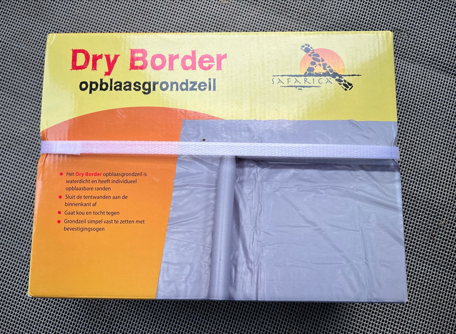 Dry Border opblaasgrondzeil 250x500cm, Ophalen, Nieuw