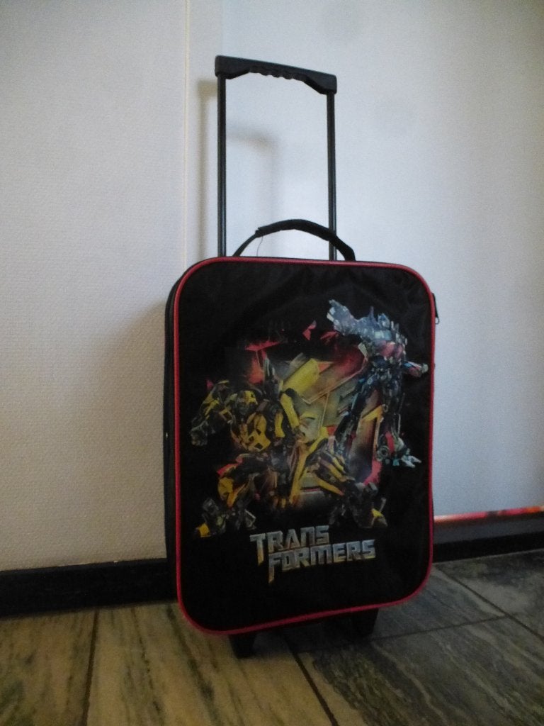 Transformers koffer koffertje trolley Optimus Bumblebee, Overige materialen, Wieltjes, Gebruikt, Minder dan 50 cm