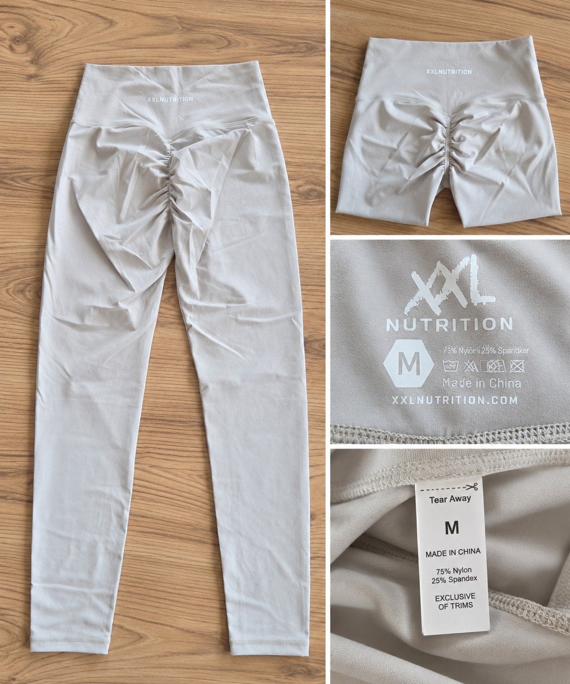 XXL Nutrition Athletic Bee Legging Maat M, Legging, XXL Nutrition, Beige, Maat 40/42 (M)