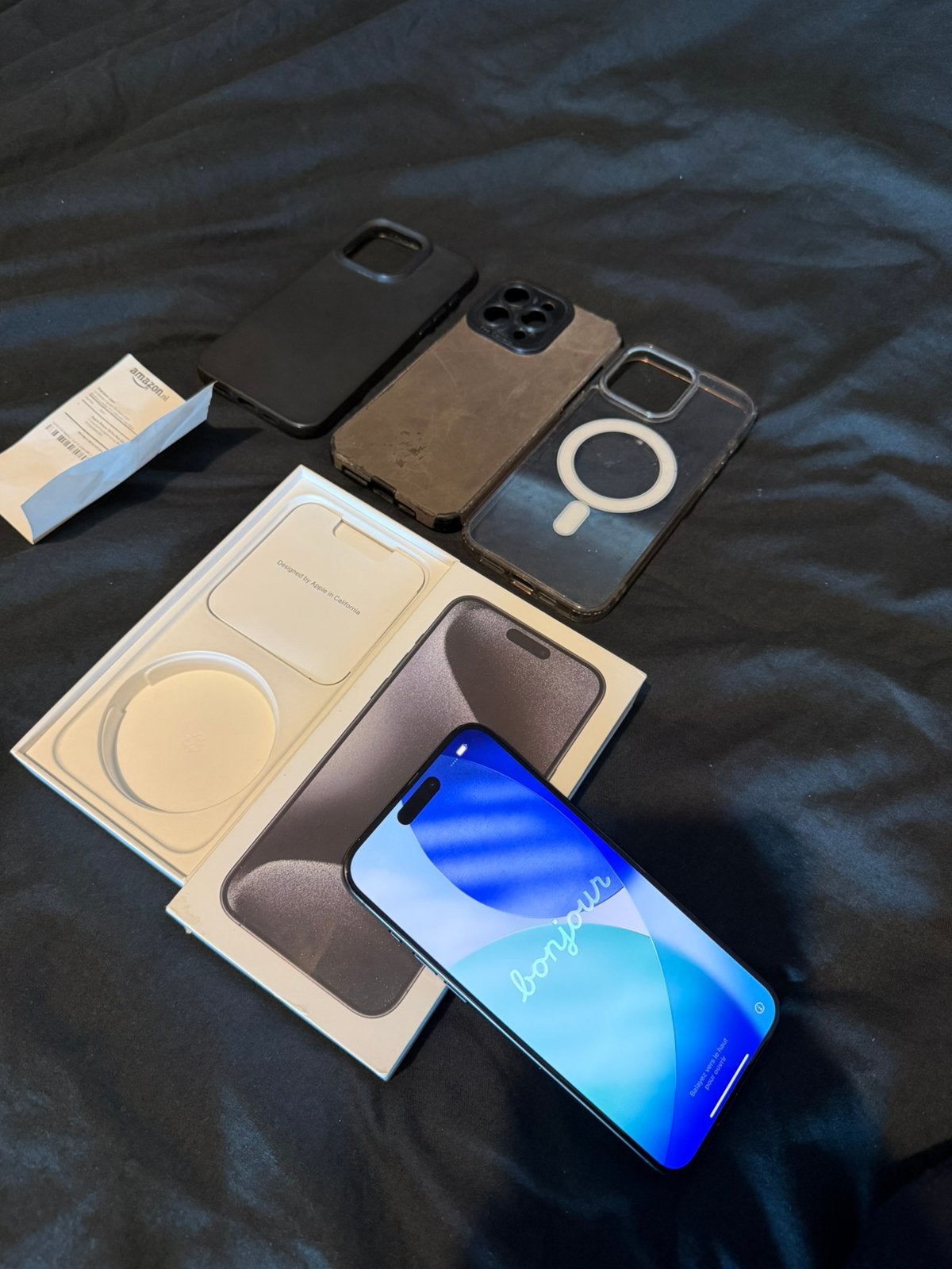 Apple iPhone 15 Pro Max, 256 GB, Zwart, IPhone 15 Pro Max, Ophalen of Verzenden