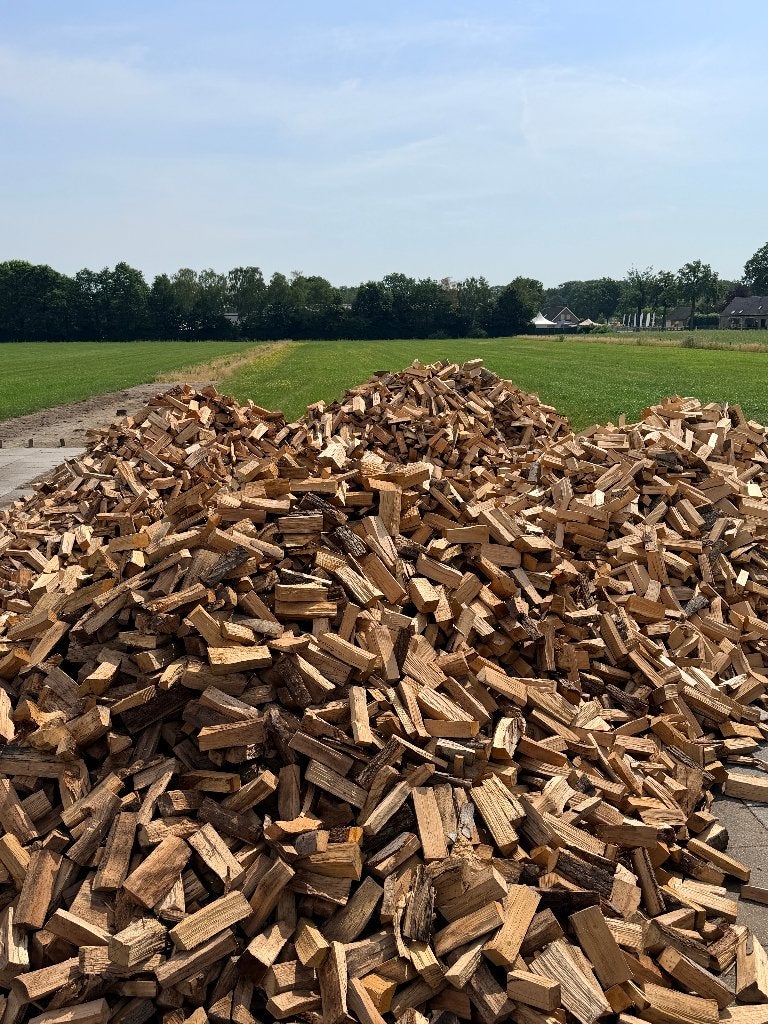 Bulk: Haardhout Kachelhout: Eiken en Beuken, Tuin en Terras, Haardhout, 6 m³ of meer, Ophalen, Blokken