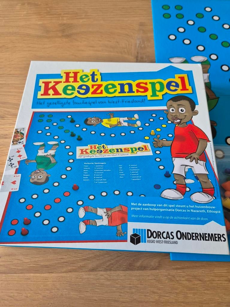 Het Keezenspel - Gezellig familiespel, Hobby en Vrije tijd, Gezelschapsspellen | Bordspellen, Vijf spelers of meer, Ophalen of Verzenden