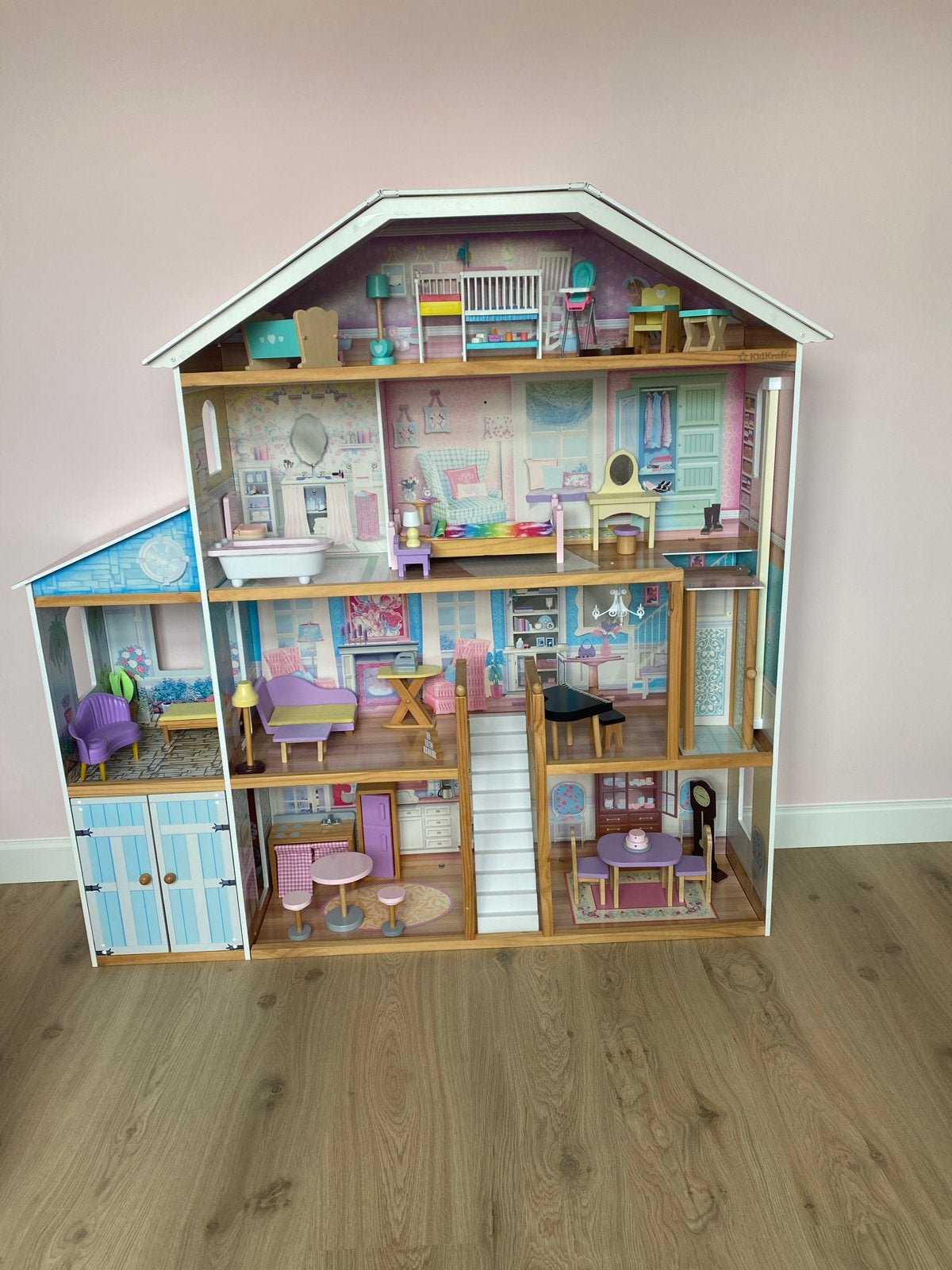 Kidkraft Barbiehuis van hout, Ophalen, Zo goed als nieuw, Poppenhuis