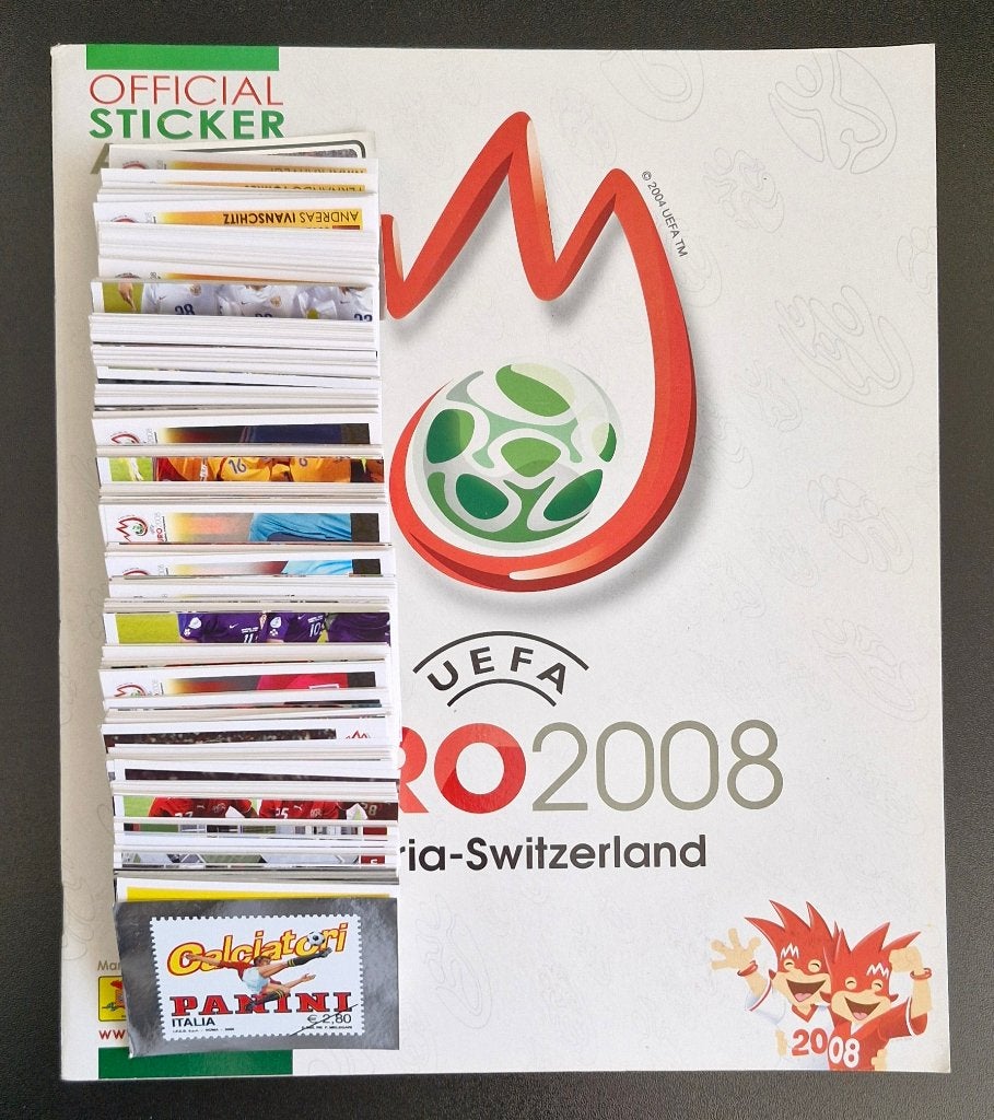 Panini Euro 2008 Complete Set, Ophalen of Verzenden, Zo goed als nieuw, Meerdere stickers