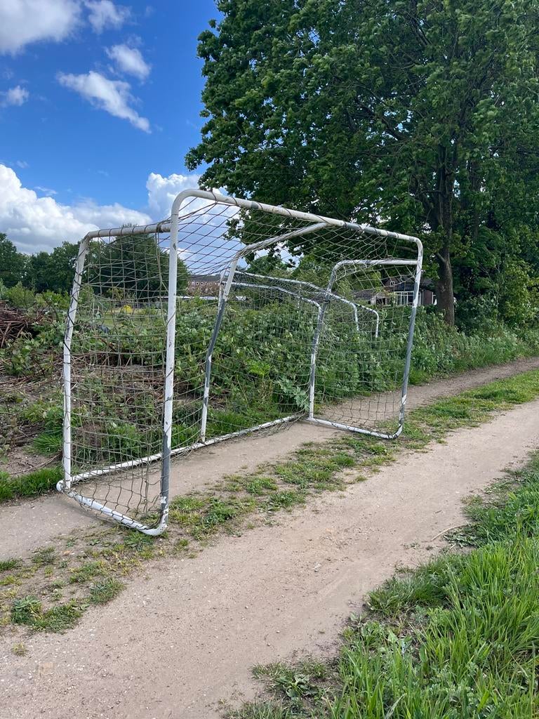 2 x Voetbaldoel - 285x188x118 cm - Gebruikt, Sport en Fitness, Voetbal, Ophalen, Gebruikt, Overige typen