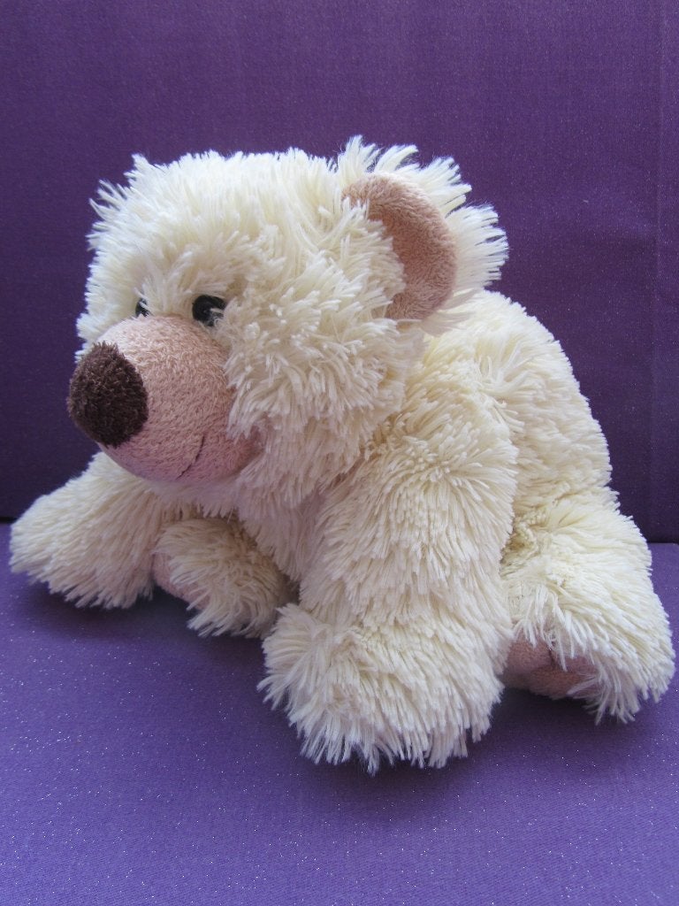 KIKA Knuffel BEER MET KRAAL OGEN. 30 CM. ROOMWIT **Nieuw**, Beer, Nieuw, Ophalen of Verzenden, Met label