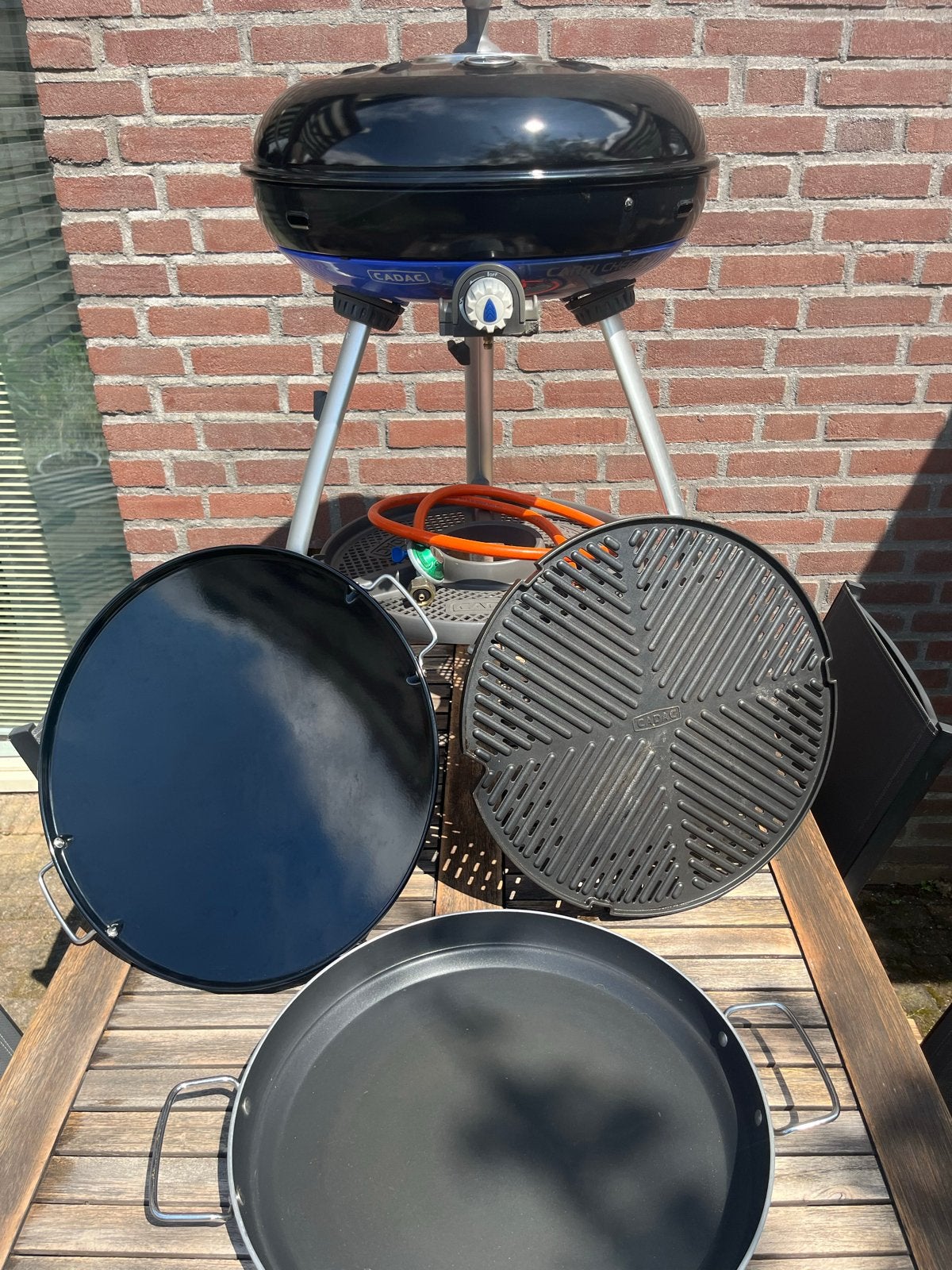 Cadac Carri Chef 2 BBQ met accessoires en pizzasteen, Ophalen, Zo goed als nieuw