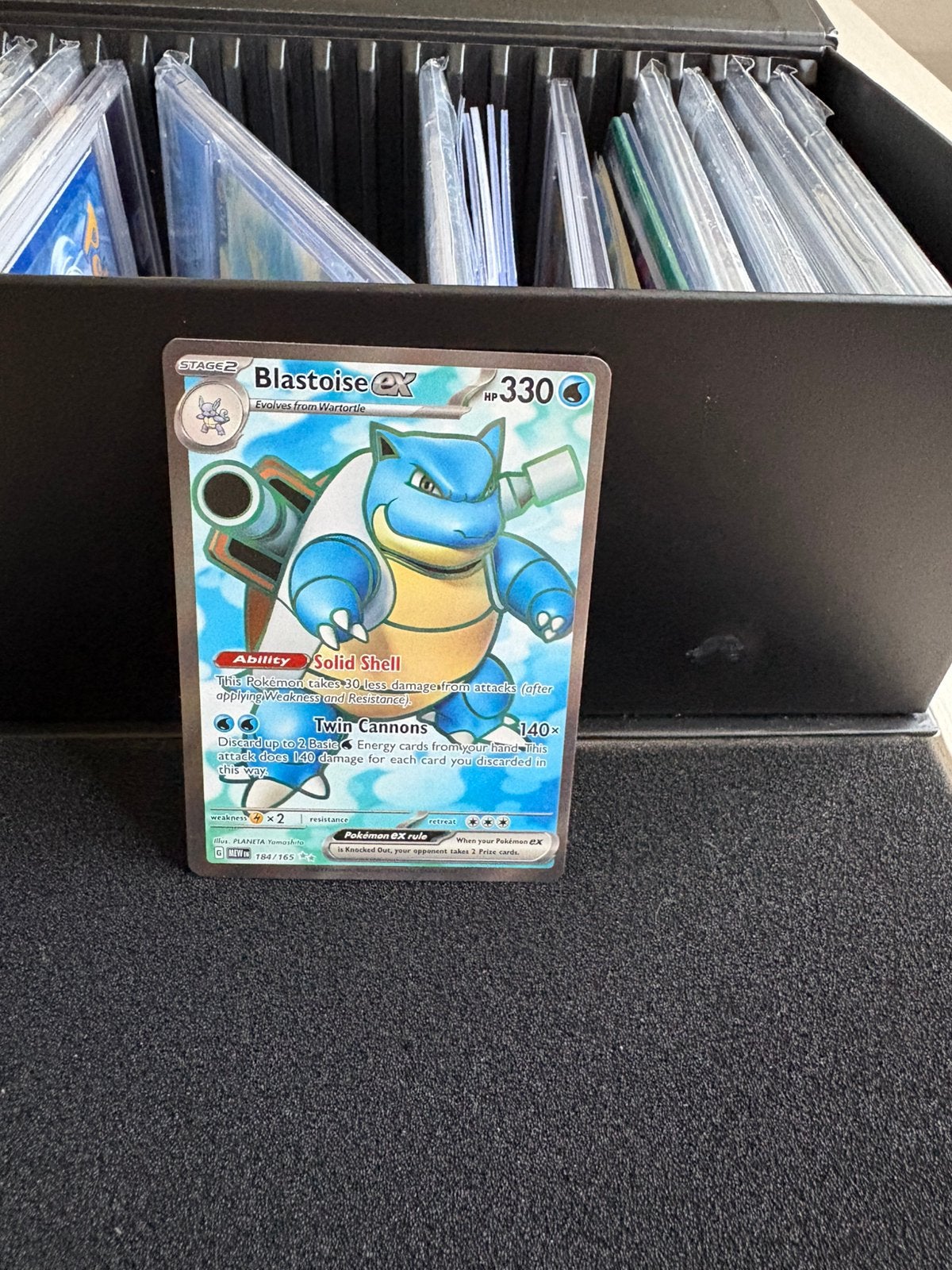 Blastoise ex 151, Ophalen of Verzenden, Zo goed als nieuw, Meerdere kaarten, Foil